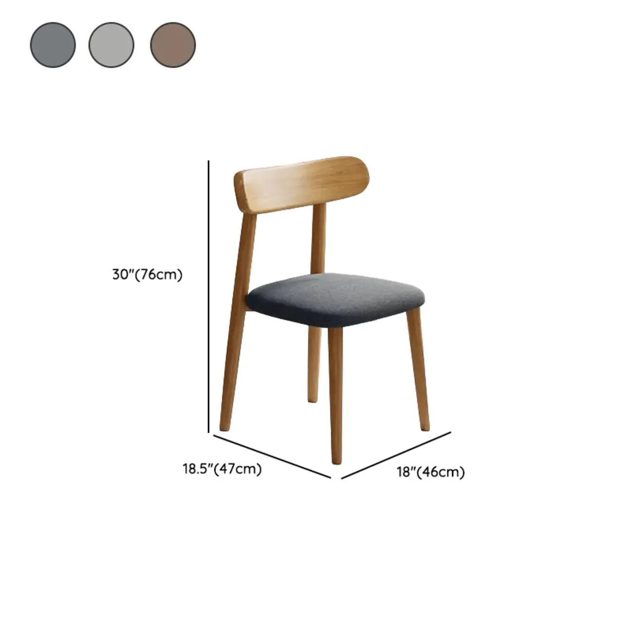 Modern Armless Leather Dining Chair with Low Back Image - 28