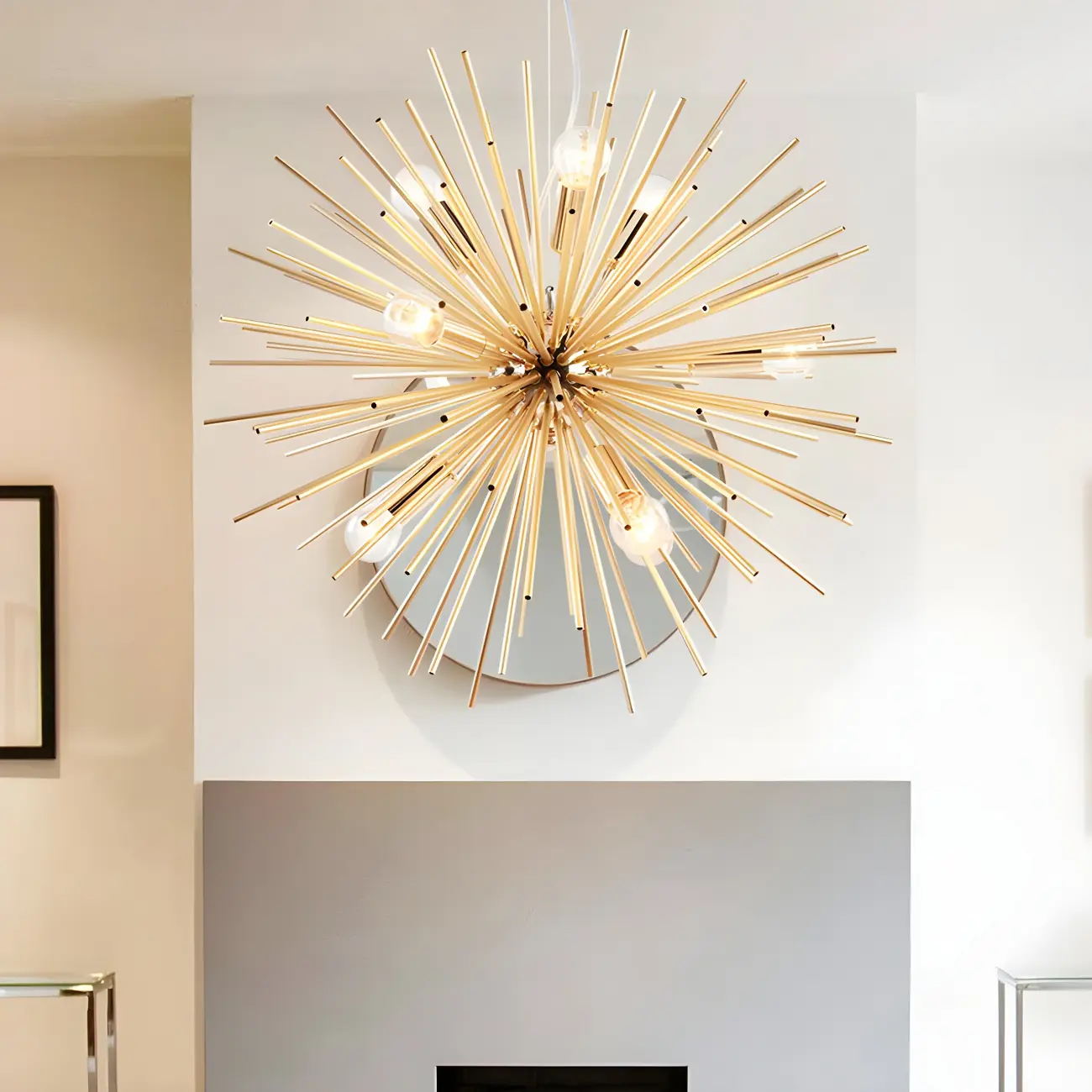 Modern Gold Starburst Sputnik Chandelier Image - 1 | homeyfad