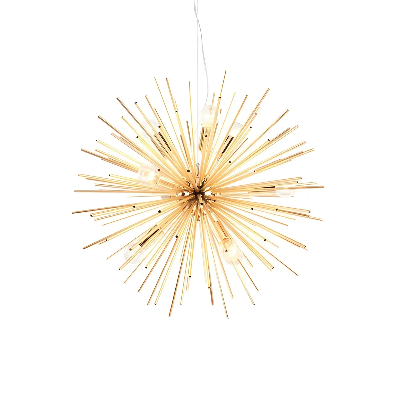 Modern Gold Starburst Sputnik Chandelier Image - 3