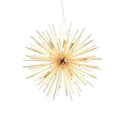 Modern Gold Starburst Sputnik Chandelier Image - 3