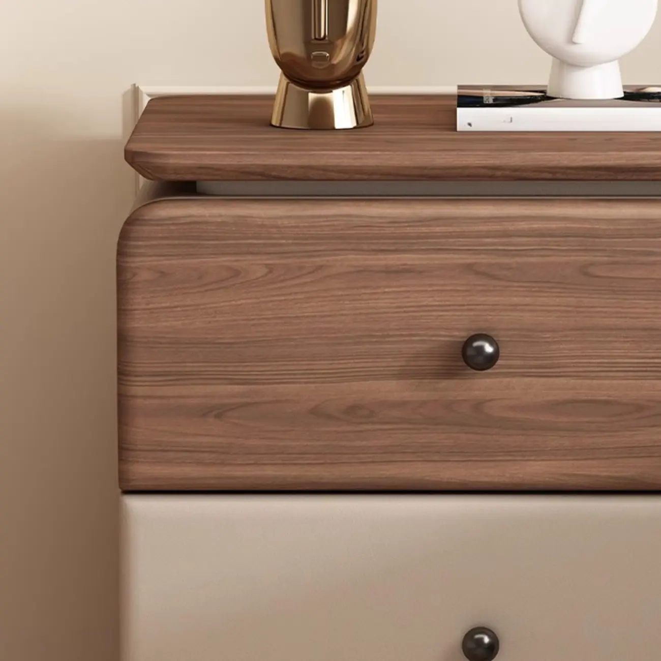 Elegant 2-drawer Wooden Freestanding Nightstand With Legs Image - 10 | homeyfad