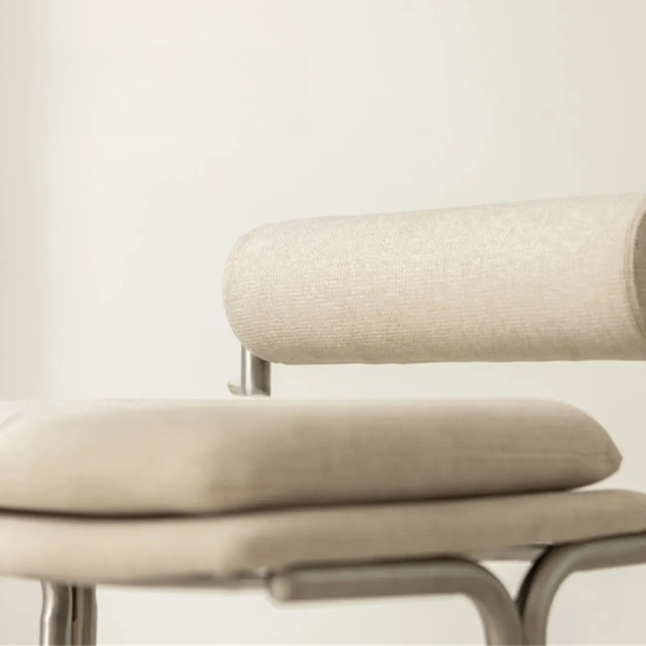 Minimalist Glam Tufted Padded Seat Metal Bar Stools Image - 7 | homeyfad