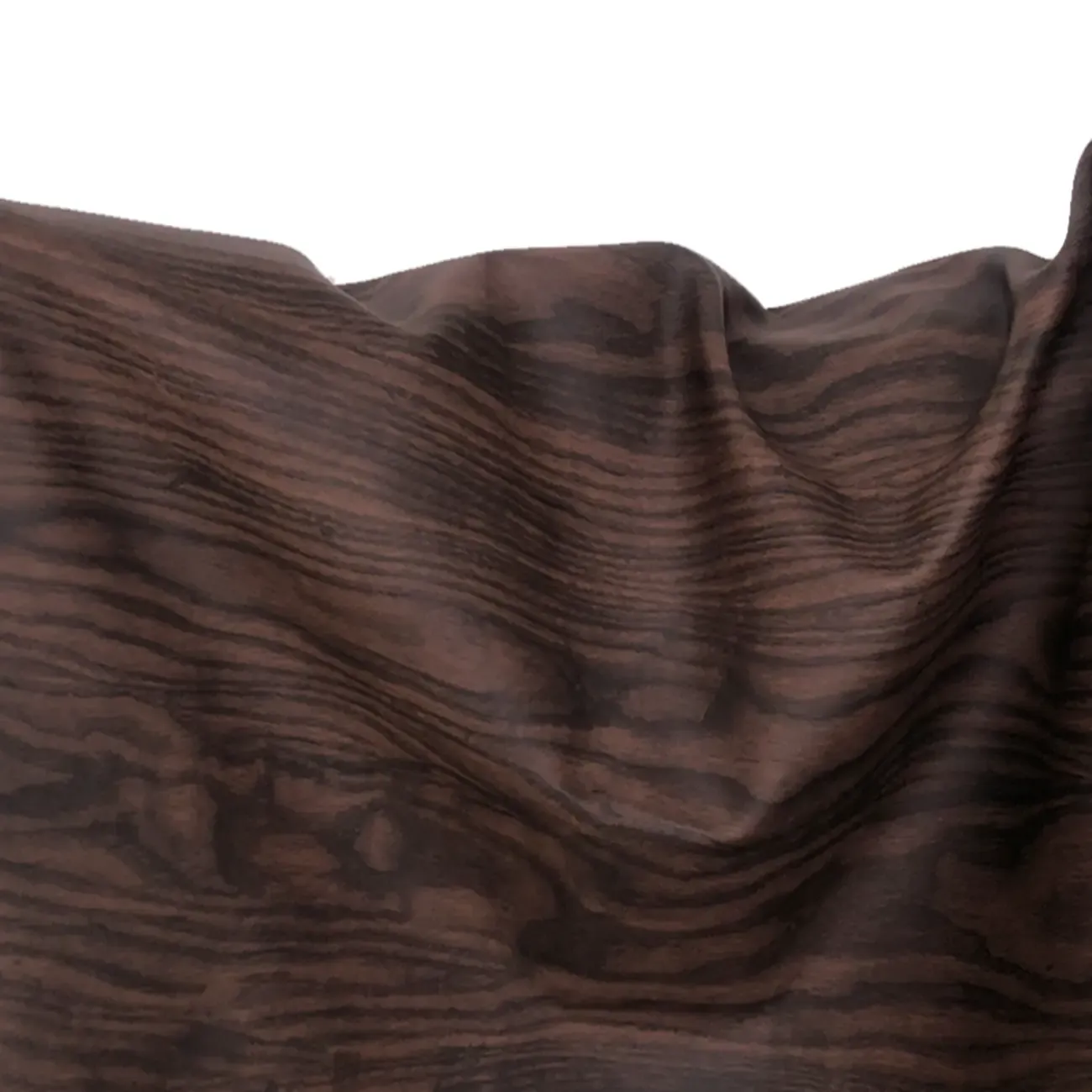 Black Walnut Finish Faux Leather 2-Drawer Nightstand Image - 10