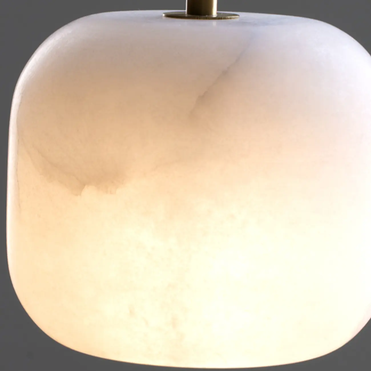 Minimalist Organic Geometric Alabaster Pendant Light Image - 6 | homeyfad