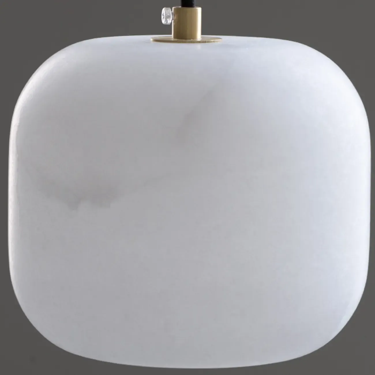 Minimalist Organic Geometric Alabaster Pendant Light Image - 7