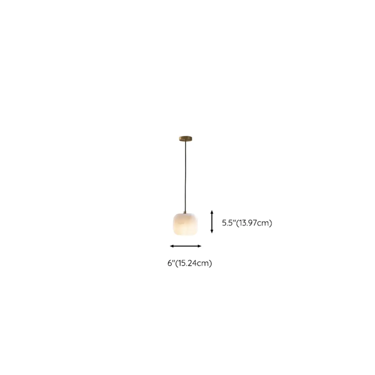 Minimalist Organic Geometric Alabaster Pendant Light #size | homeyfad