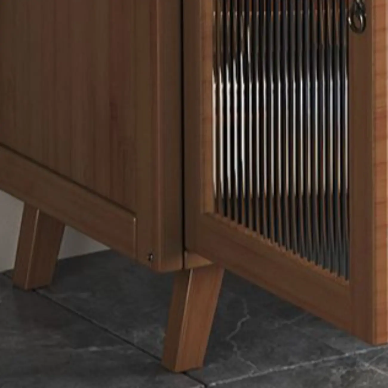 Modern Bamboo Narrow Buffets Cabinets Storage Image - 4 | homeyfad