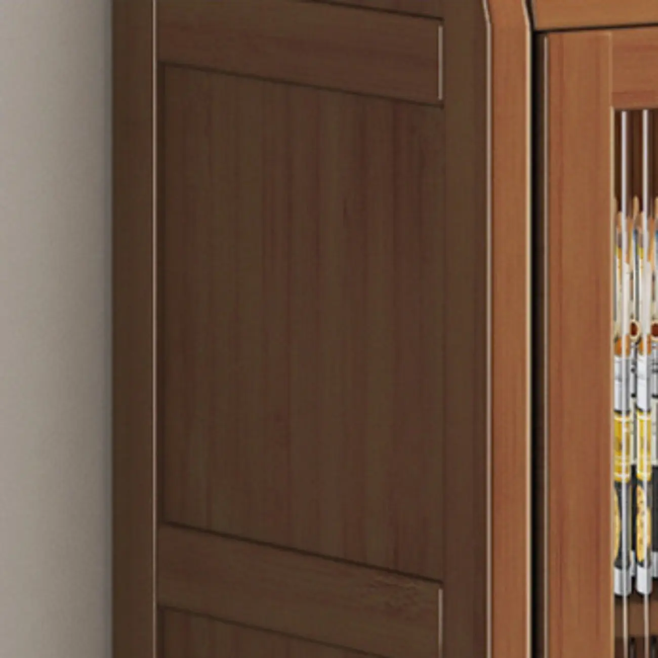 Modern Bamboo Narrow Buffets Cabinets Storage Image - 10 | homeyfad