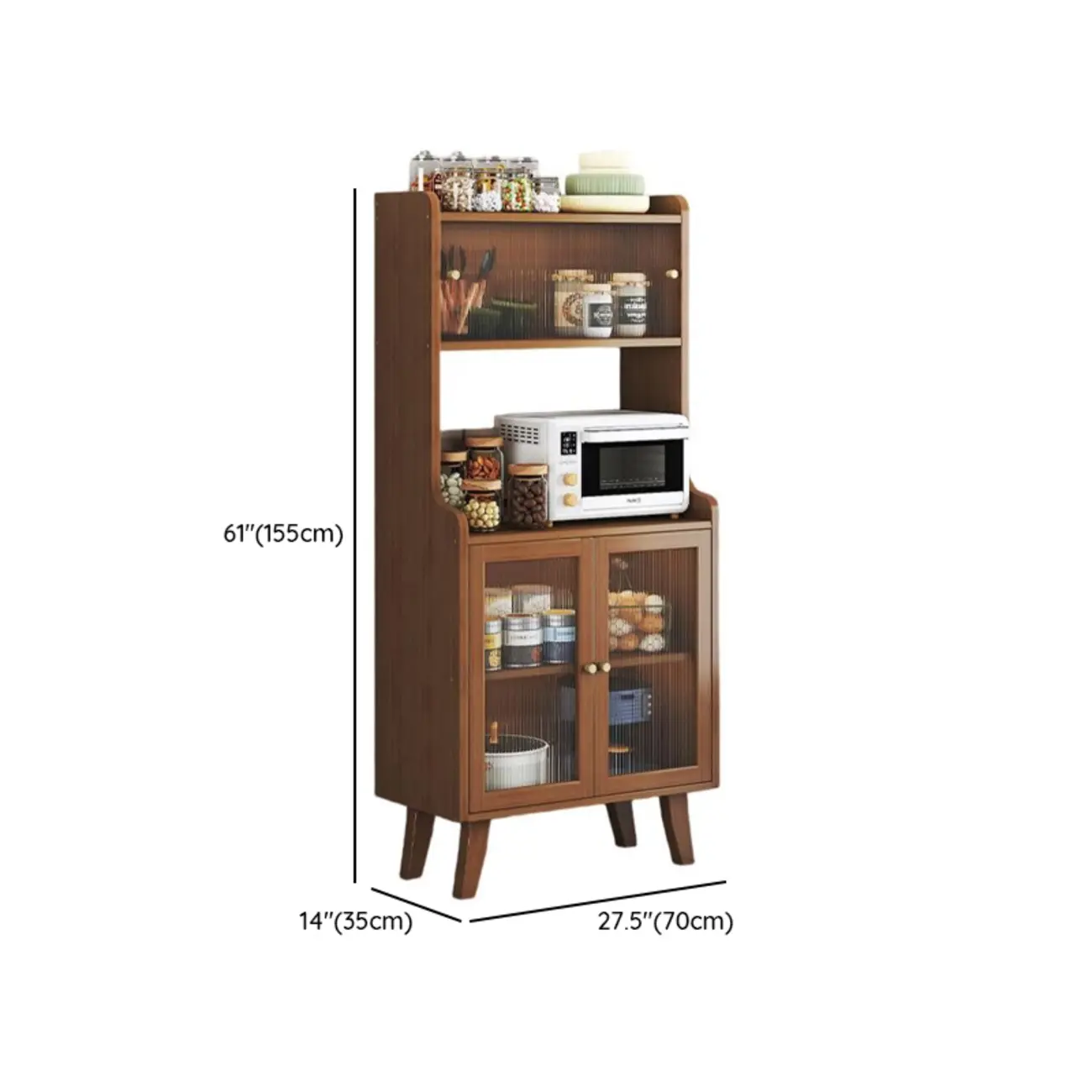Modern Bamboo Narrow Buffets Cabinets Storage Image - 15 | homeyfad