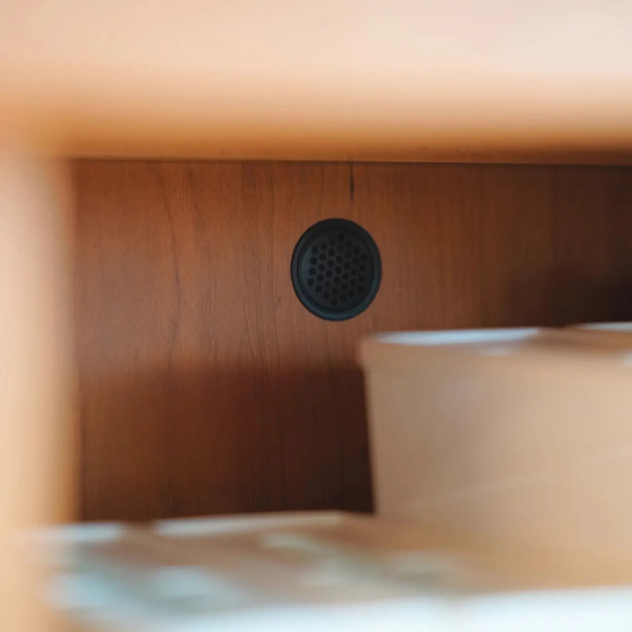 Scandinavian Cherry Pine Buffet Sideboard Open Storage Image - 9 | homeyfad