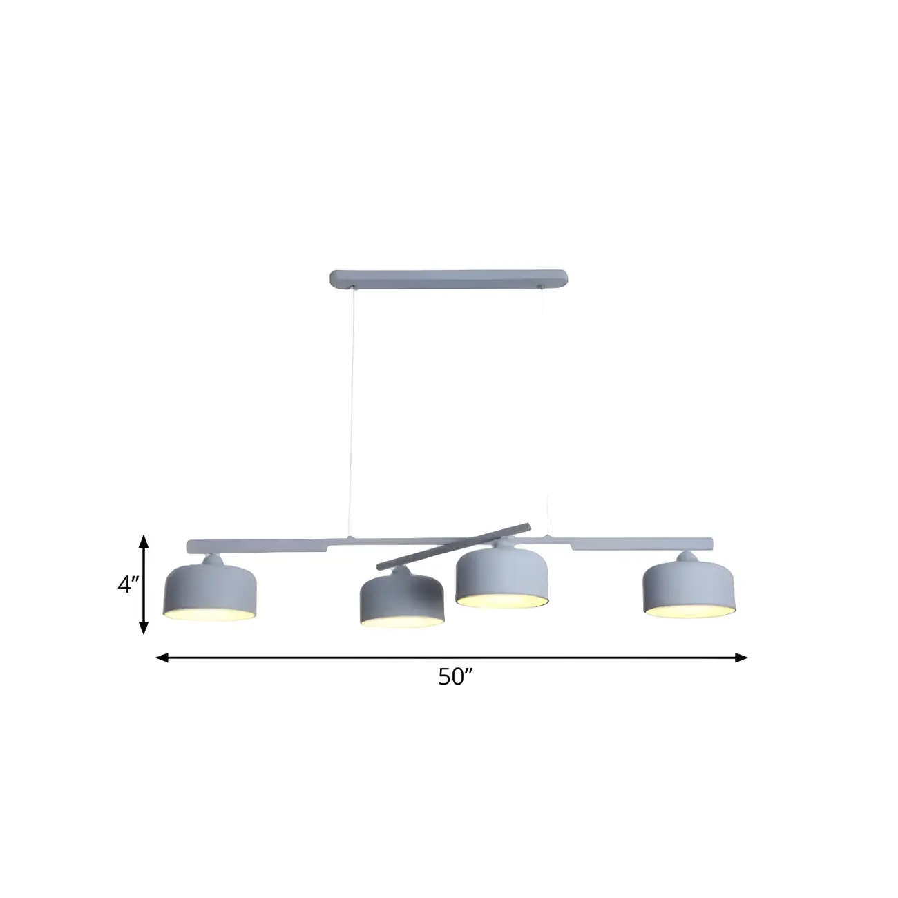 Modern Metal Drum-Shaped Pendant Light for Kitchen Image - 5 | homeyfad