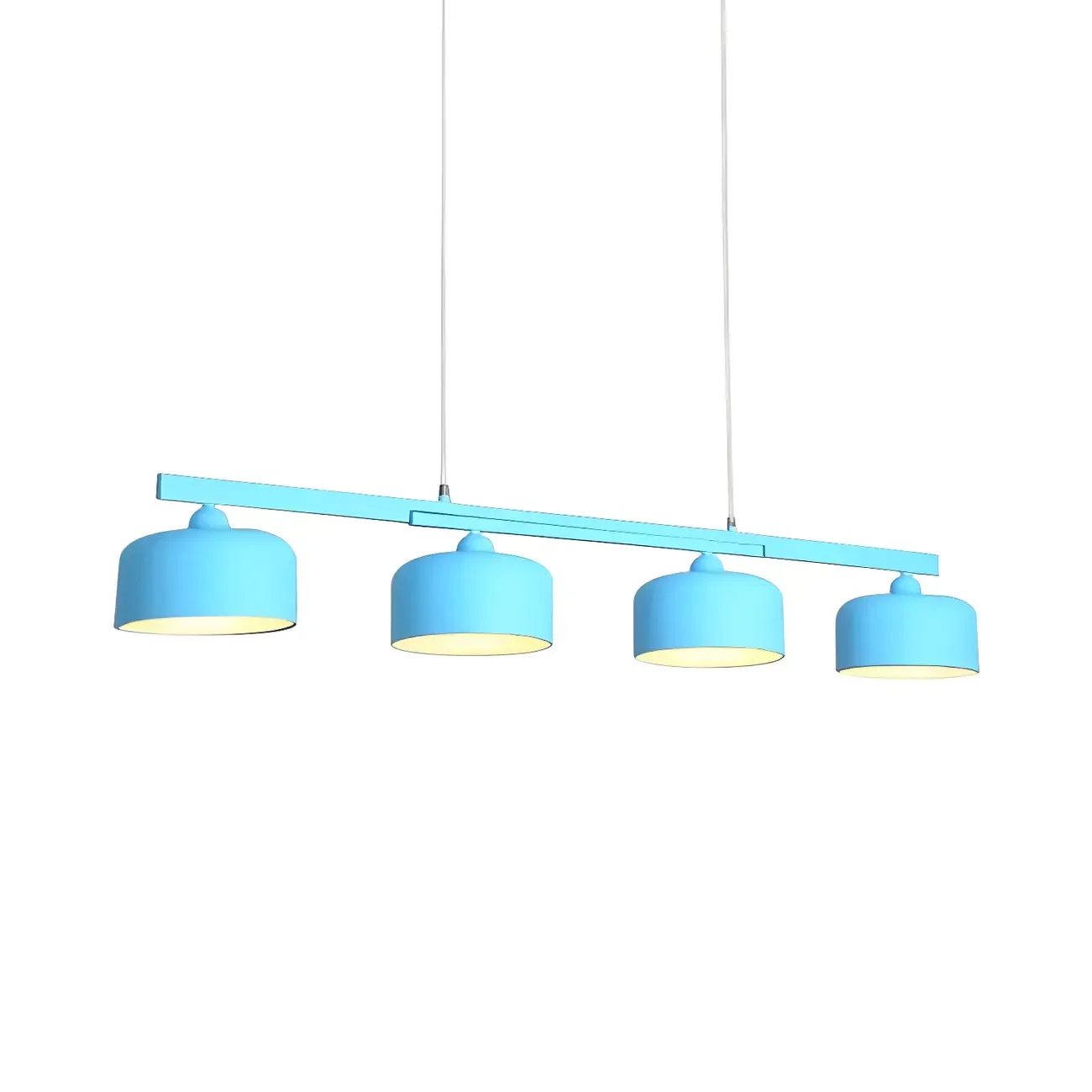 Modern Metal Drum-Shaped Pendant Light for Kitchen Image - 14