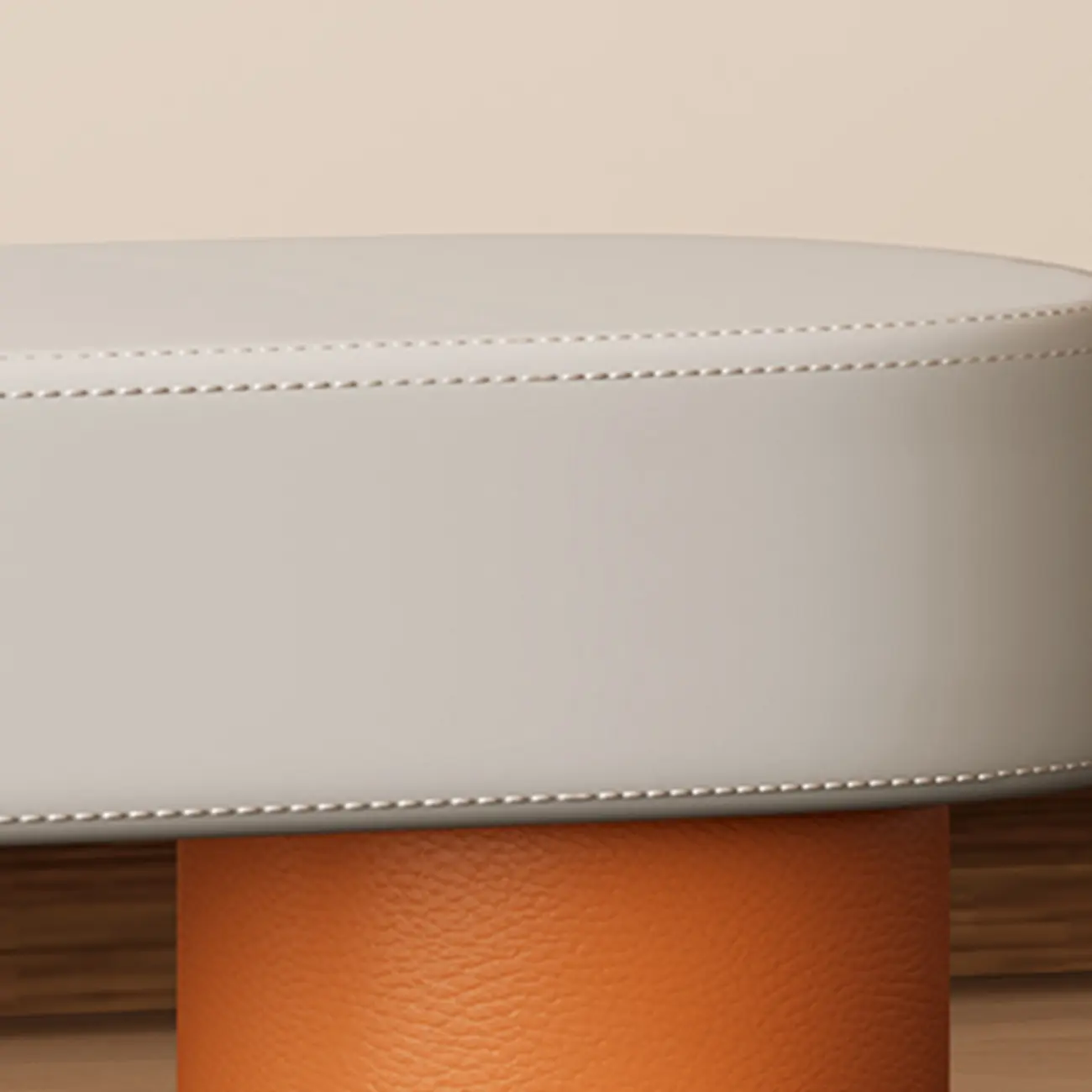 Postmodern L-shaped Padded Faux Leather Bedroom Bench Image - 6 | homeyfad