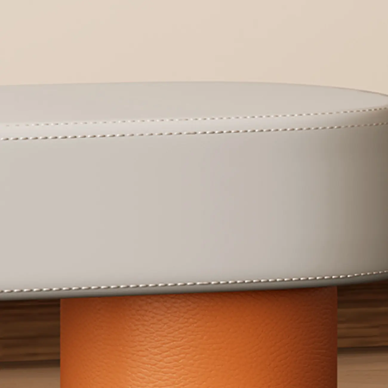 Postmodern L-shaped Padded Faux Leather Bedroom Bench Image - 9 | homeyfad