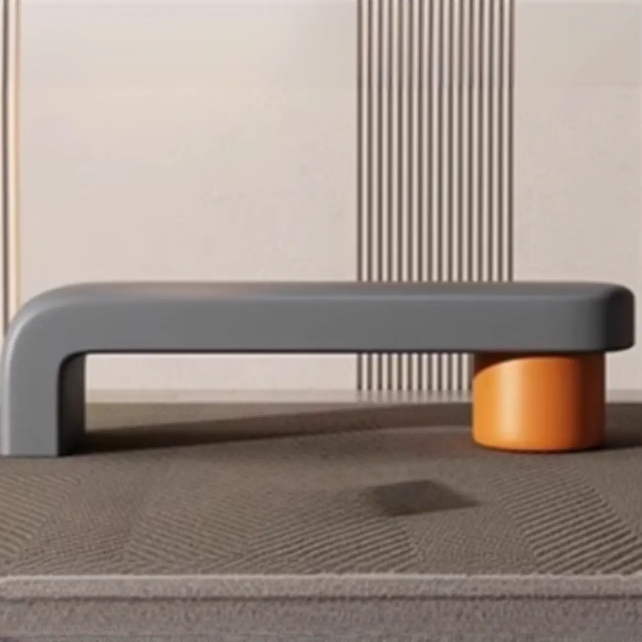 Postmodern L-shaped Padded Faux Leather Bedroom Bench Image - 2 | homeyfad