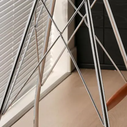 Mid Century Modern Fabric Backless Bar Stools With Footrest Image - 10