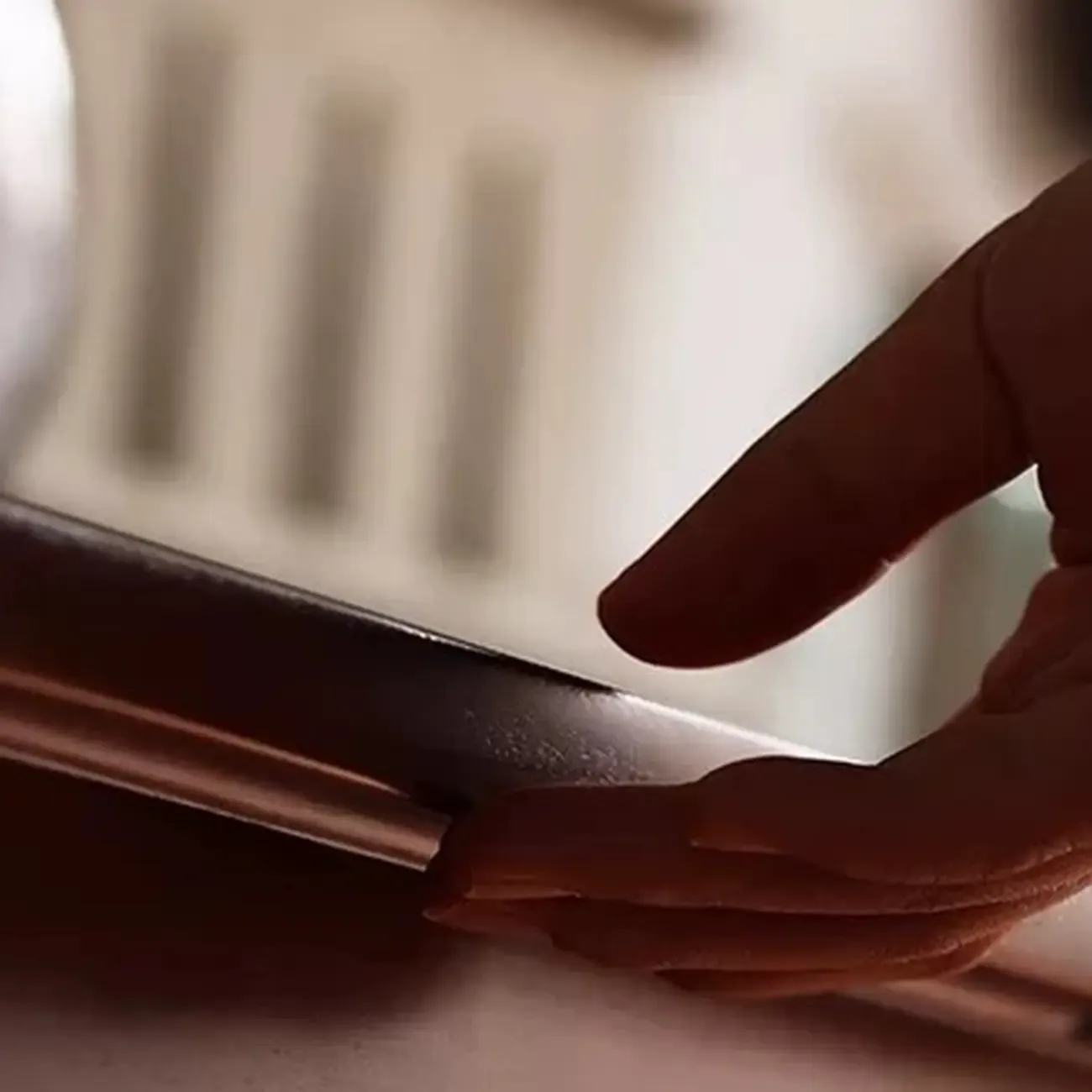 Brown Elegant Cherry Wood Horizontal Double Dresser Image - 10