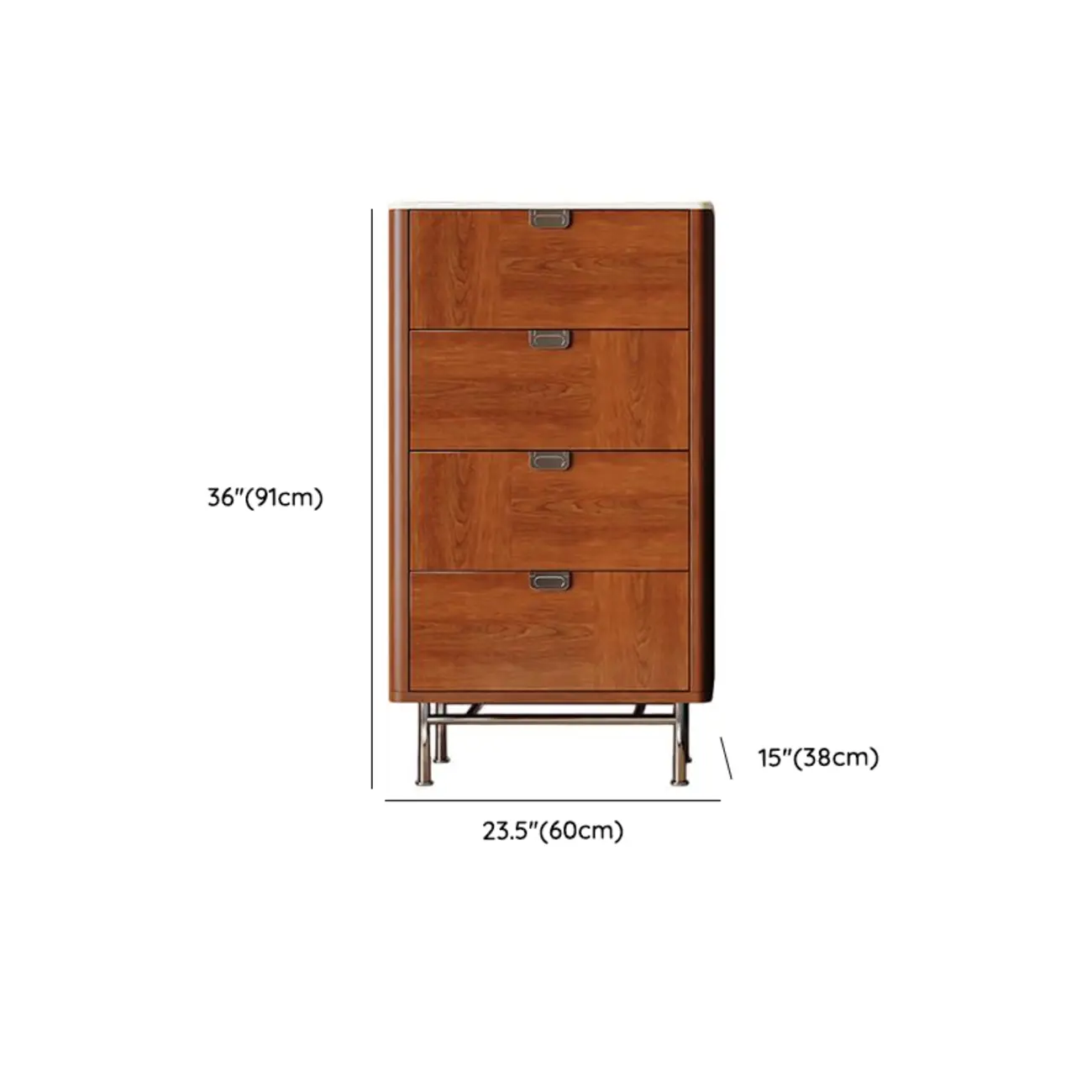Horizontal 6-drawer Modern Brown Wood Double Dresser Image - 17 | homeyfad
