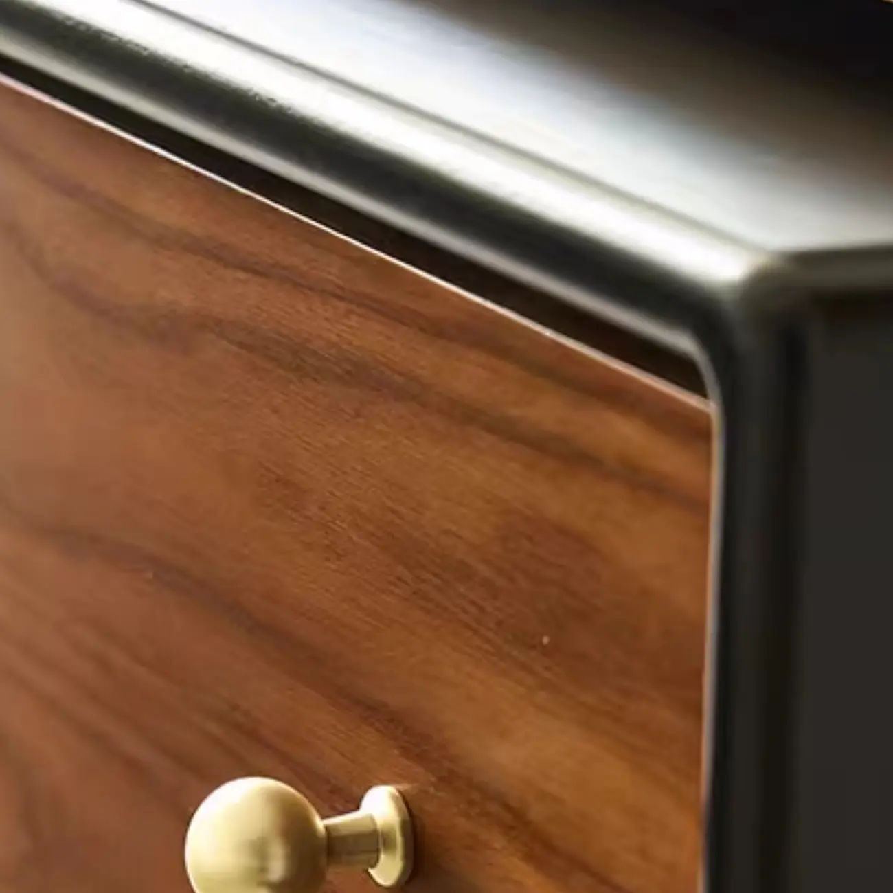 Horizontal Brown 6-drawer Modern Wood Double Dresser Image - 6 | homeyfad