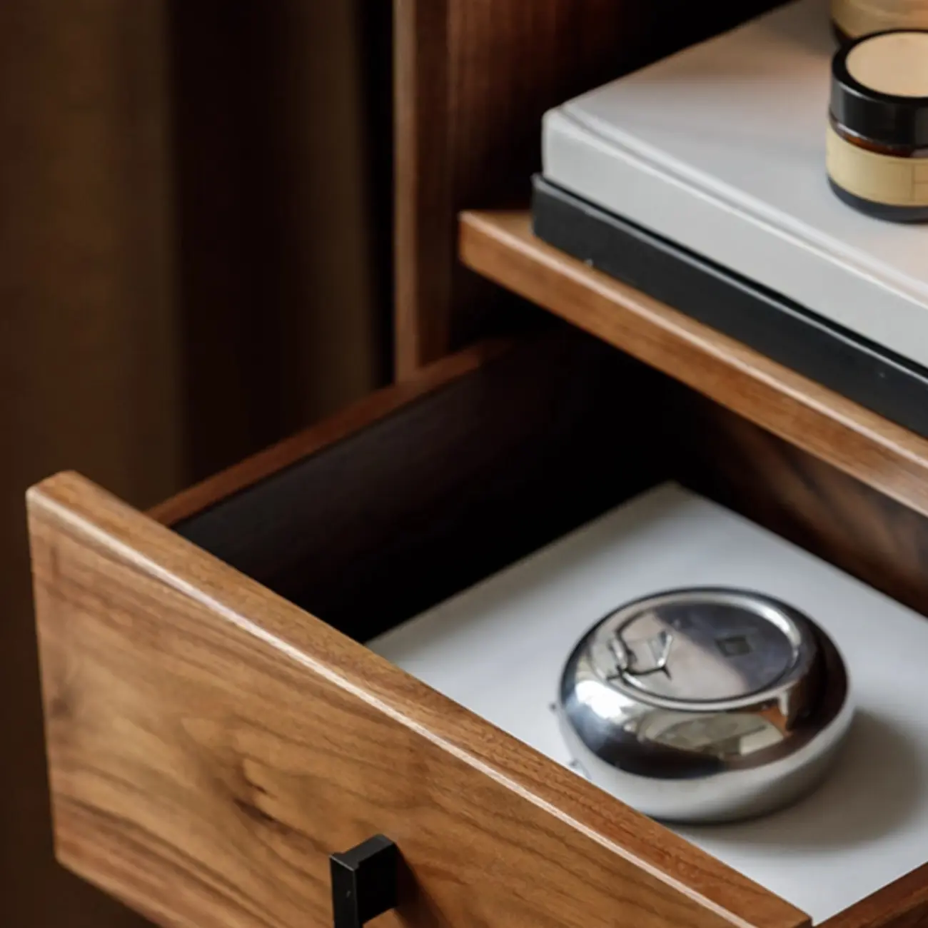 67" Narrow Wood Rotating Vertical Bookcase With Mirror Image - 7 | homeyfad