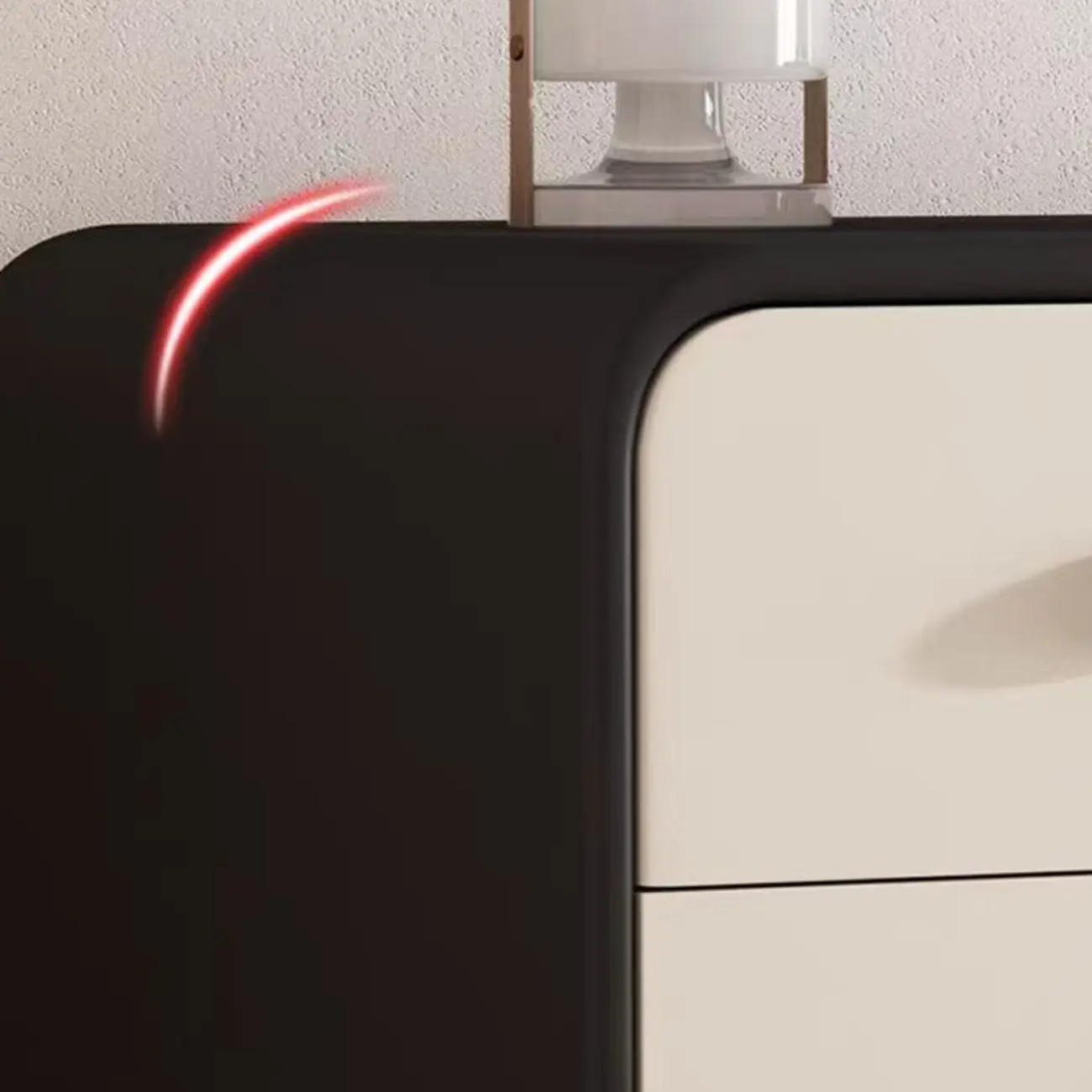 Contemporary Chic Wood Bedroom White Double Dresser Image - 5 | homeyfad