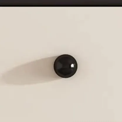 Contemporary Chic Wood Bedroom White Double Dresser Image - 8