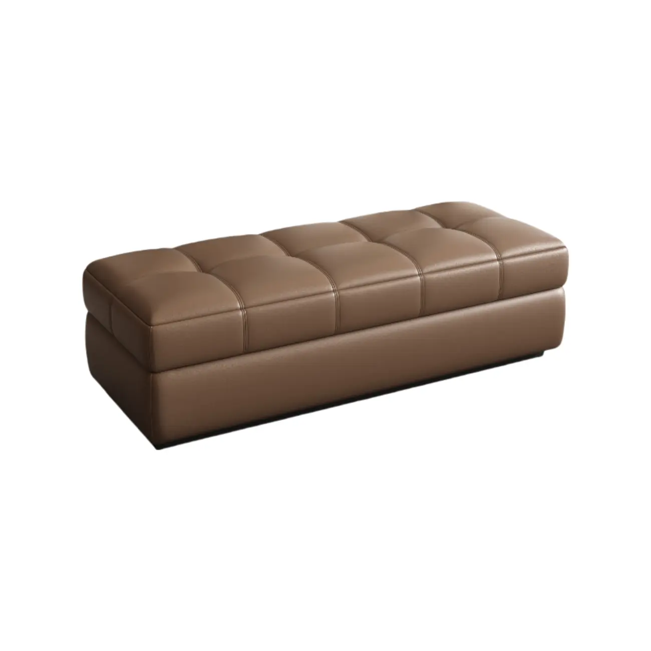  Upholstered Modern Wood Bedroom Bench Flip-top Storage Image - 11 | homeyfad