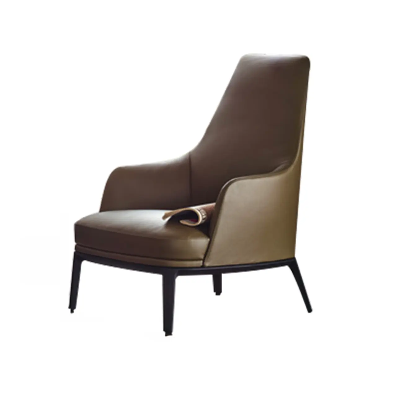 Modern High Back Living Room Accent Chair with Ottoman Image - 7 | homeyfad