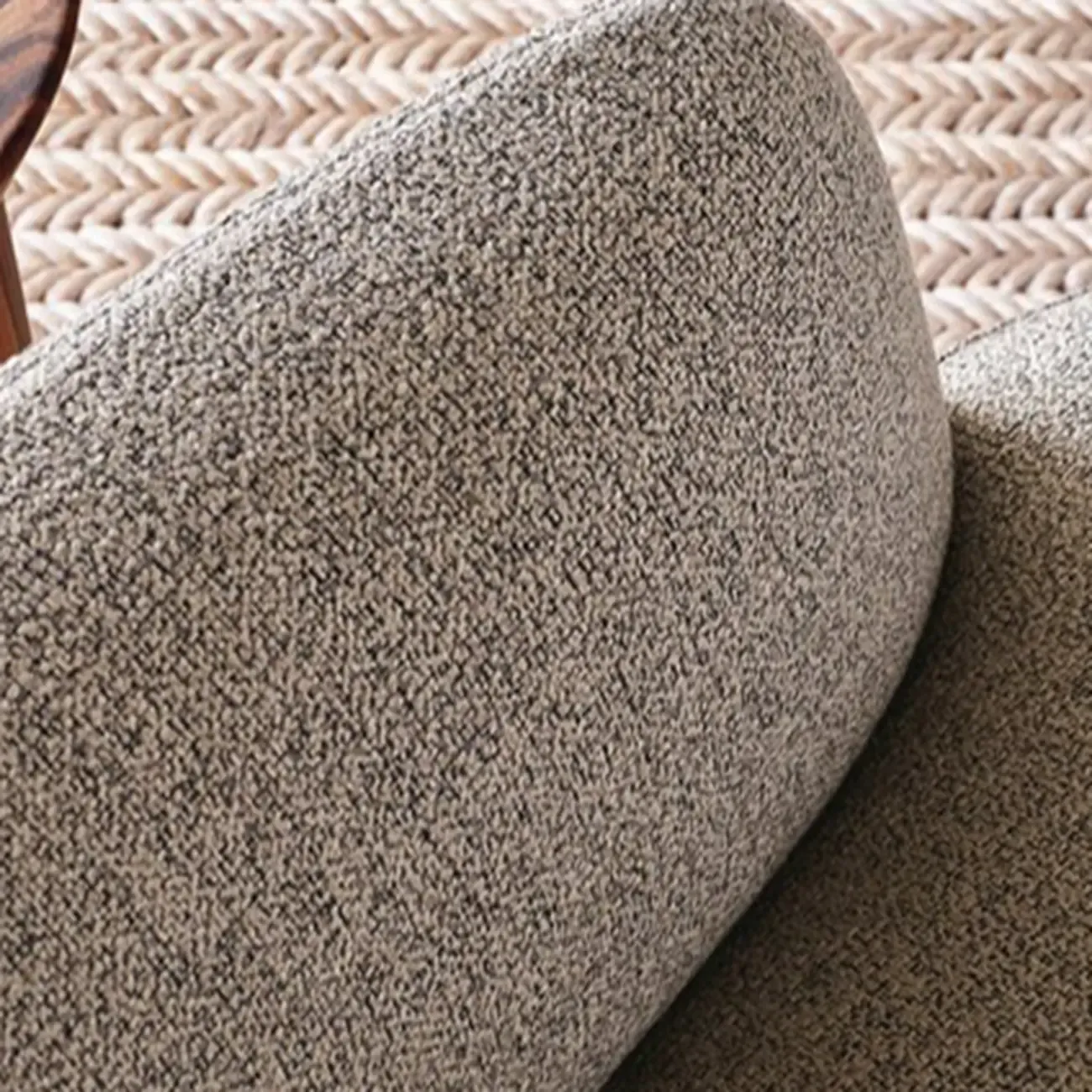 Modern High Back Living Room Accent Chair with Ottoman Image - 8