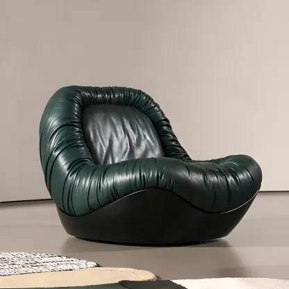 Contemporary Faux Leather Armless Person Side Chair Image - 1