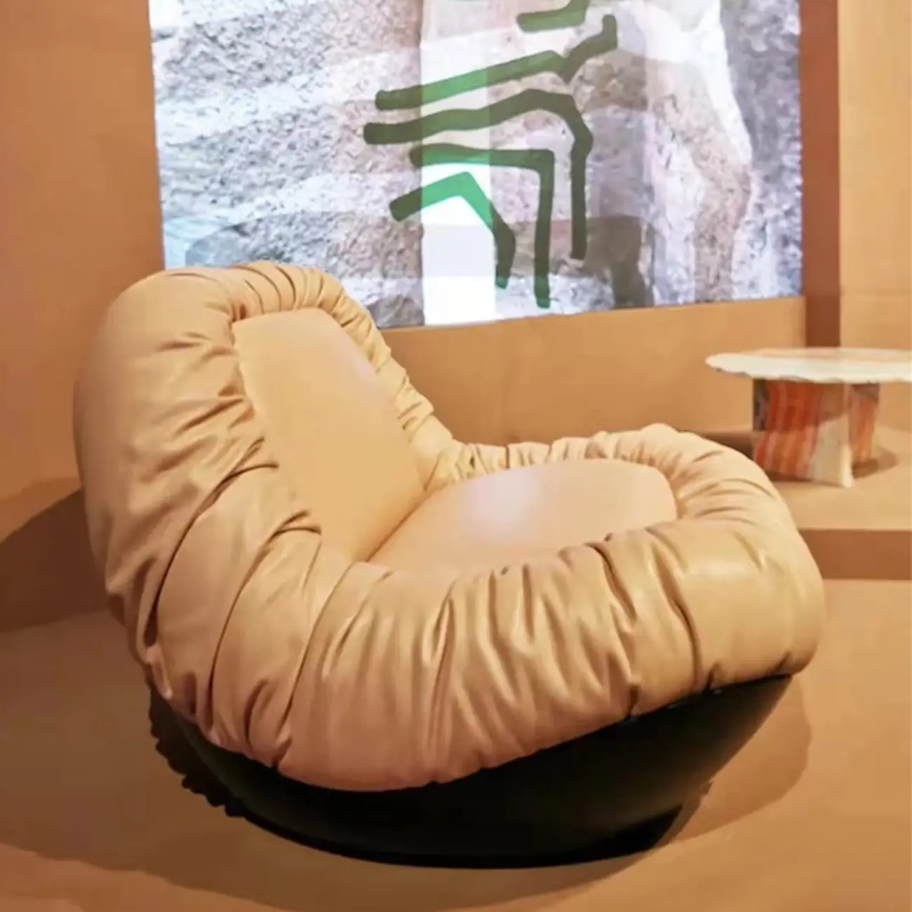 Contemporary Faux Leather Armless Person Side Chair Image - 2 | homeyfad