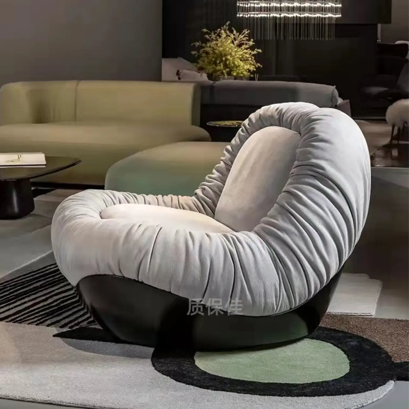 Contemporary Faux Leather Armless Person Side Chair Image - 3 | homeyfad