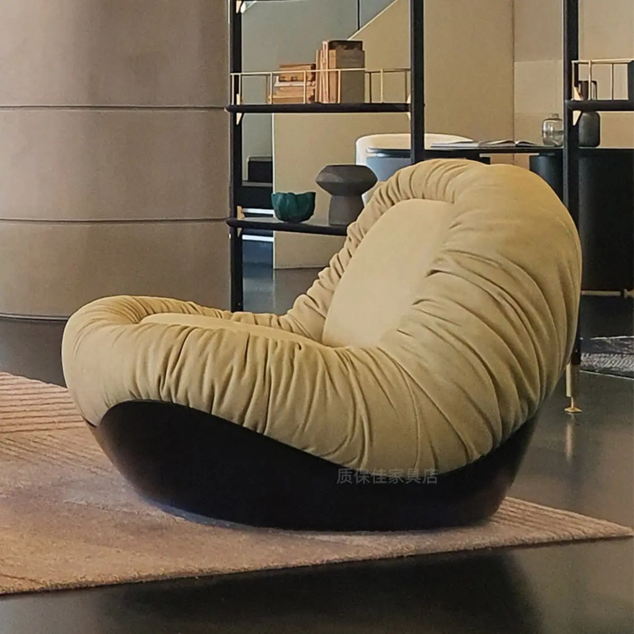 Contemporary Faux Leather Armless Person Side Chair Image - 7 | homeyfad