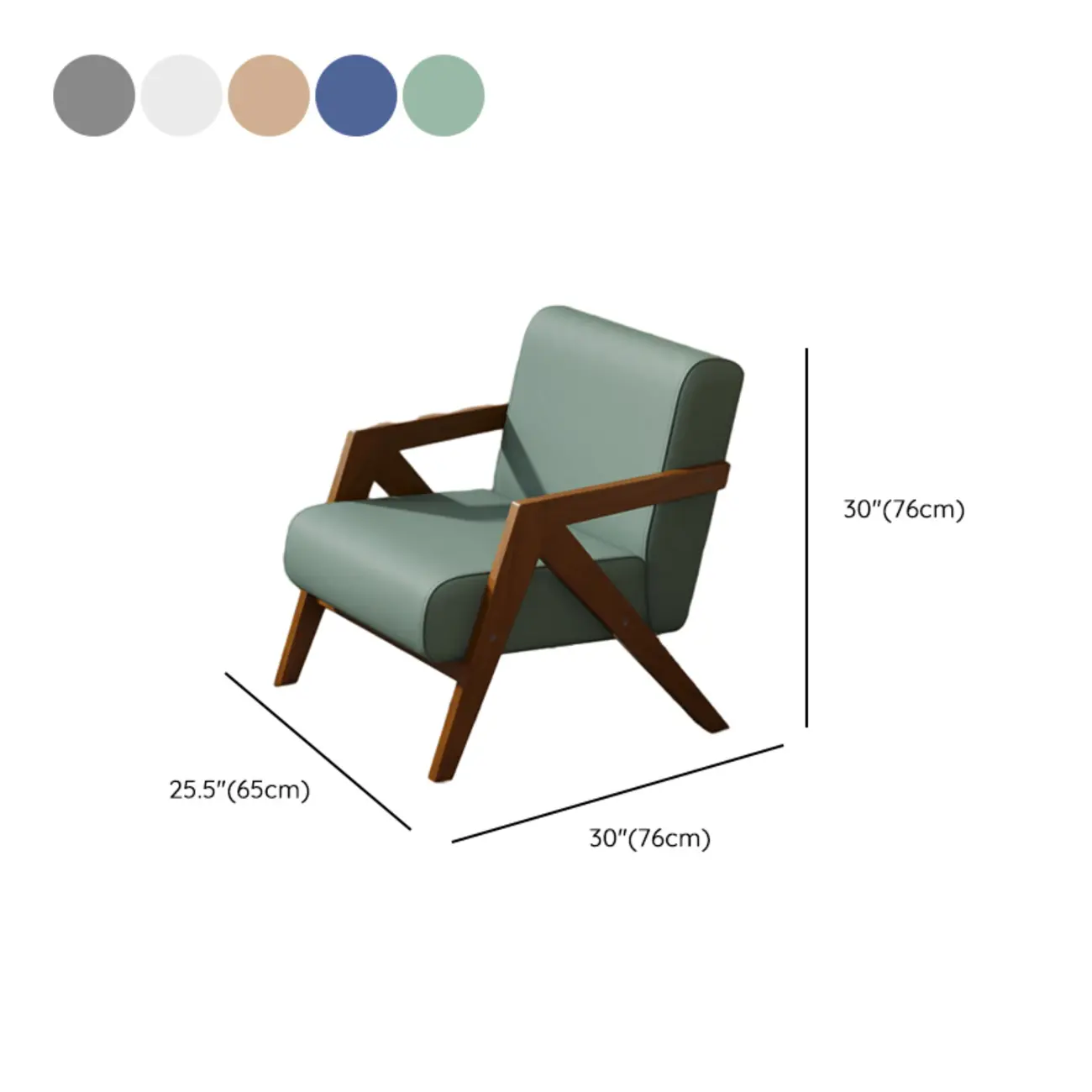 Arm Chair Linen Faux Leather Living Room #size | homeyfad