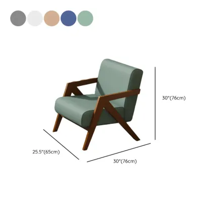 Arm Chair Linen Faux Leather Living Room #size