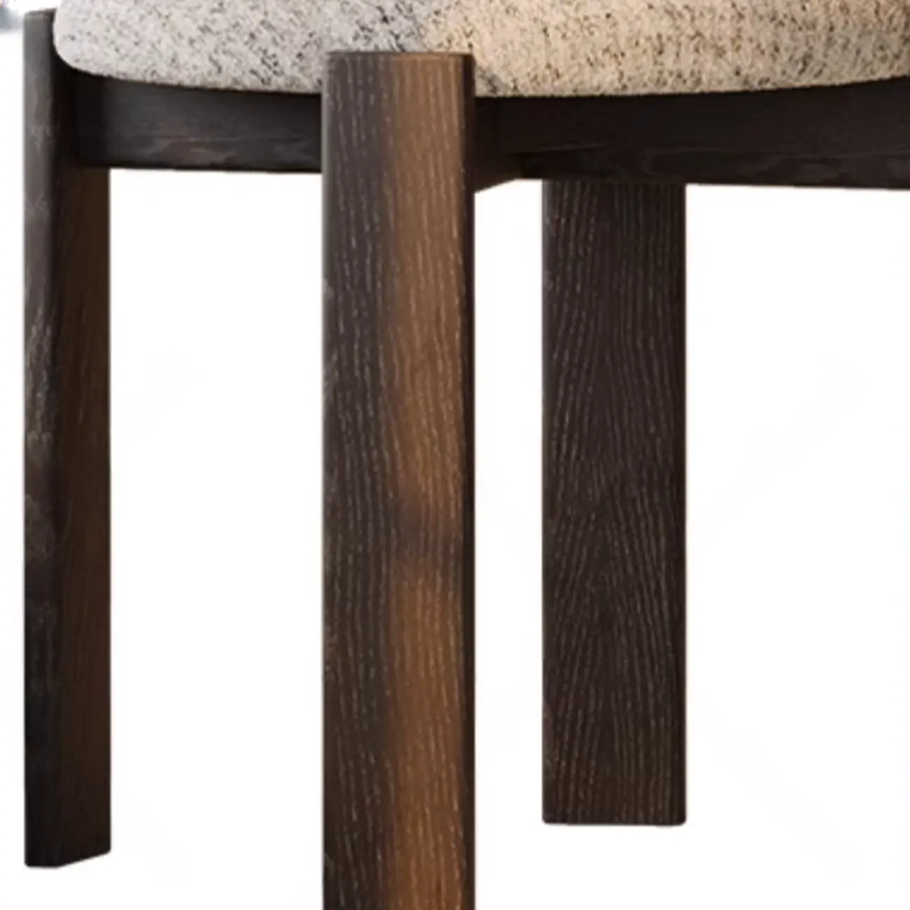 Elegant Open Back Upholstered Armless Wood Dining Chairs Image - 10 | homeyfad