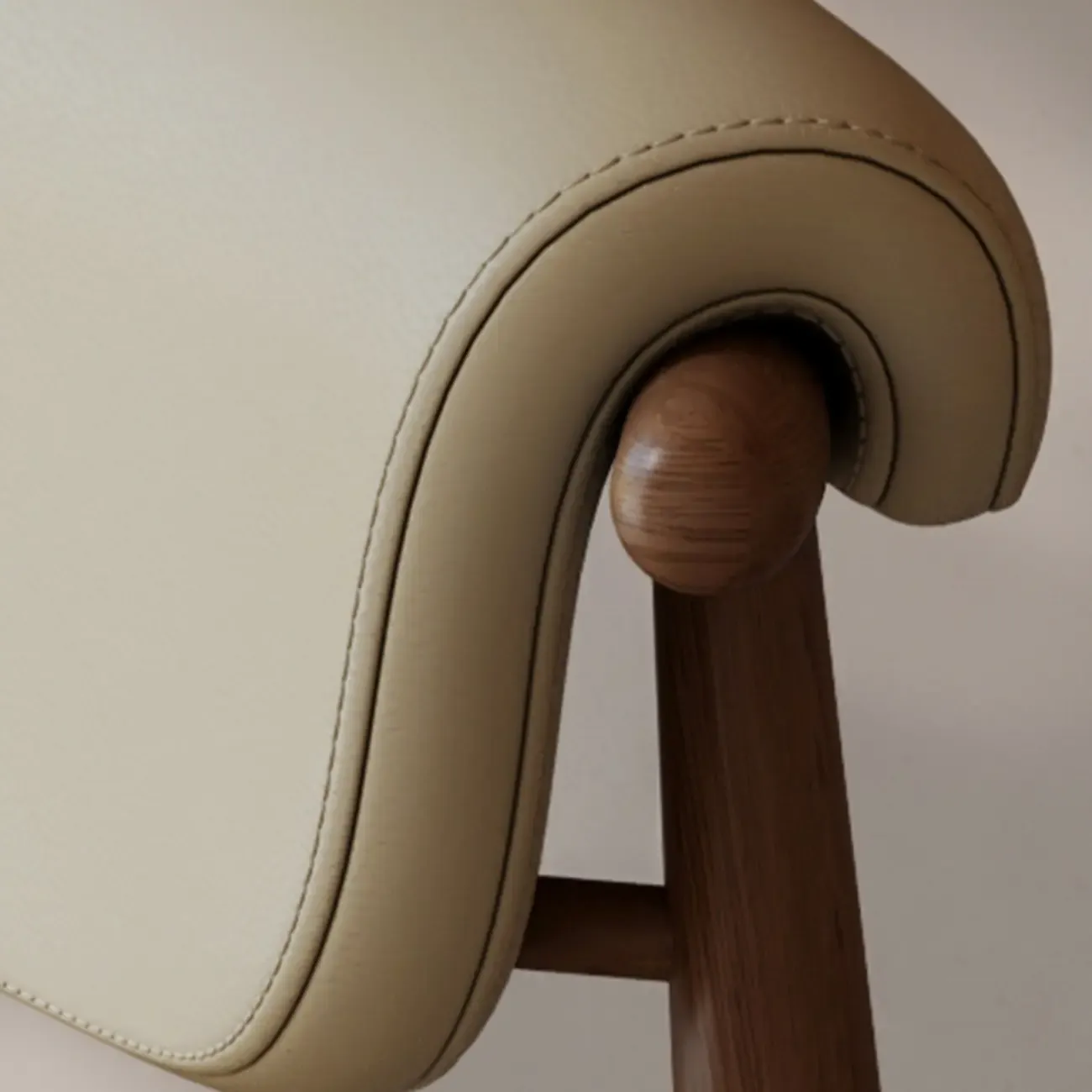 Wooden Armless Faux Leather Low Back Dining Chairs Image - 12