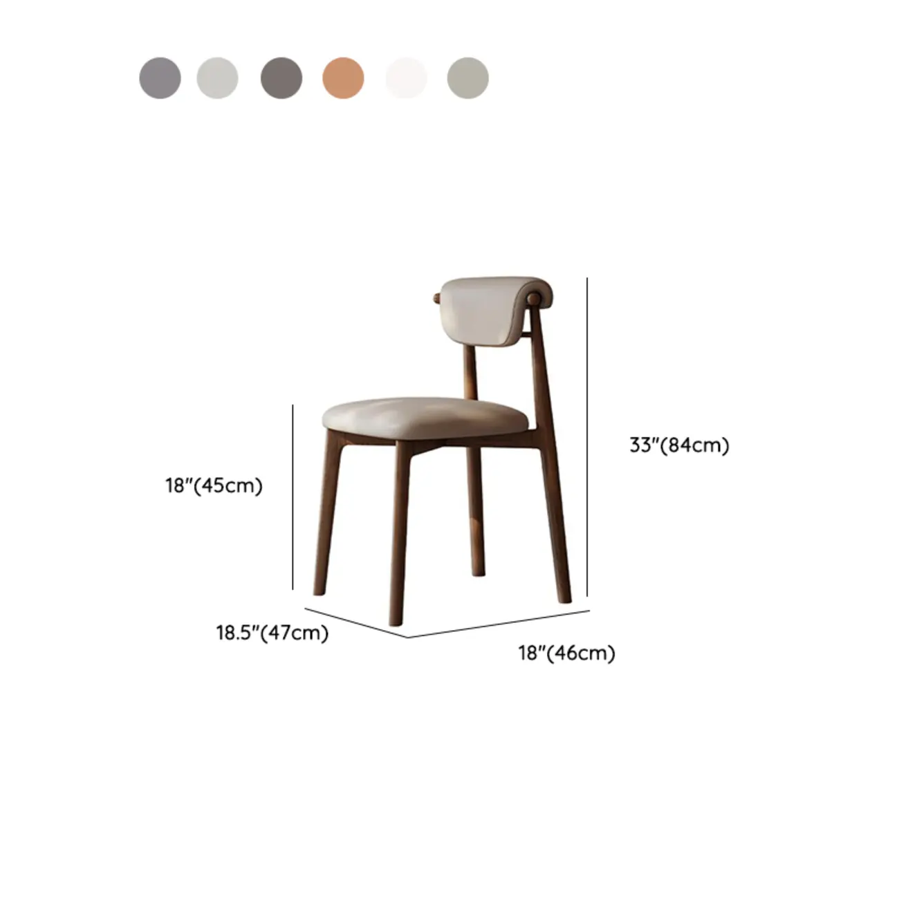 Wooden Armless Faux Leather Low Back Dining Chairs #size | homeyfad