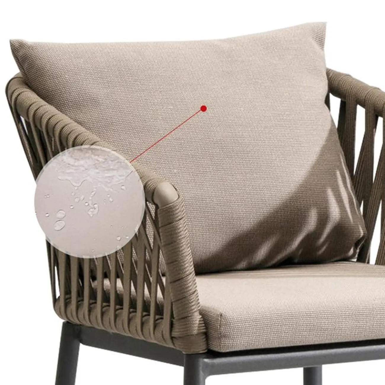 Bohemian Cushioned Rattan Back Counter Stools With Pillow Image - 6 | homeyfad