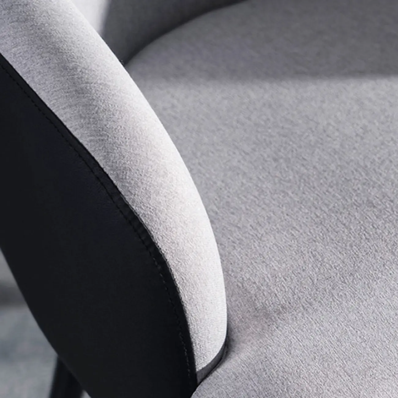 Modern Barrel Chair Faux Leather Living Room Image - 8 | homeyfad