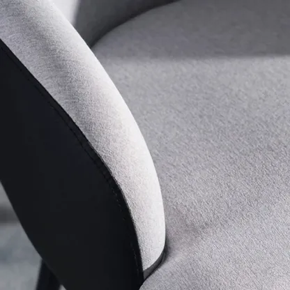 Modern Barrel Chair Faux Leather Living Room Image - 8