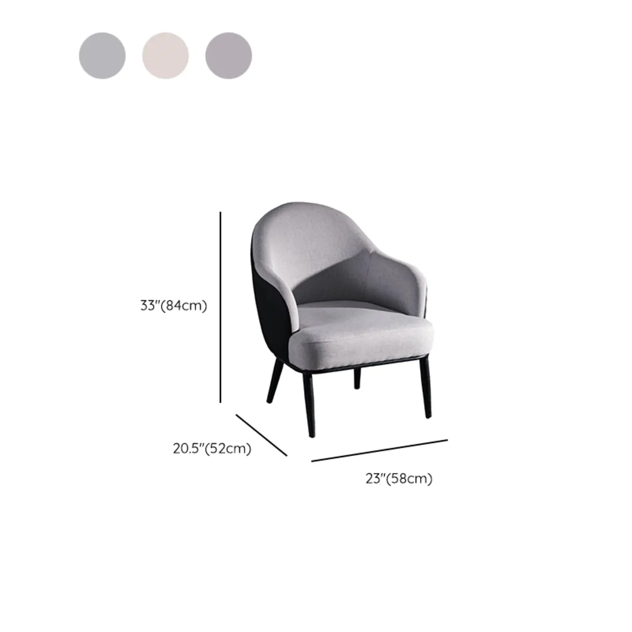 Modern Barrel Chair Faux Leather Living Room Image - 14 | homeyfad