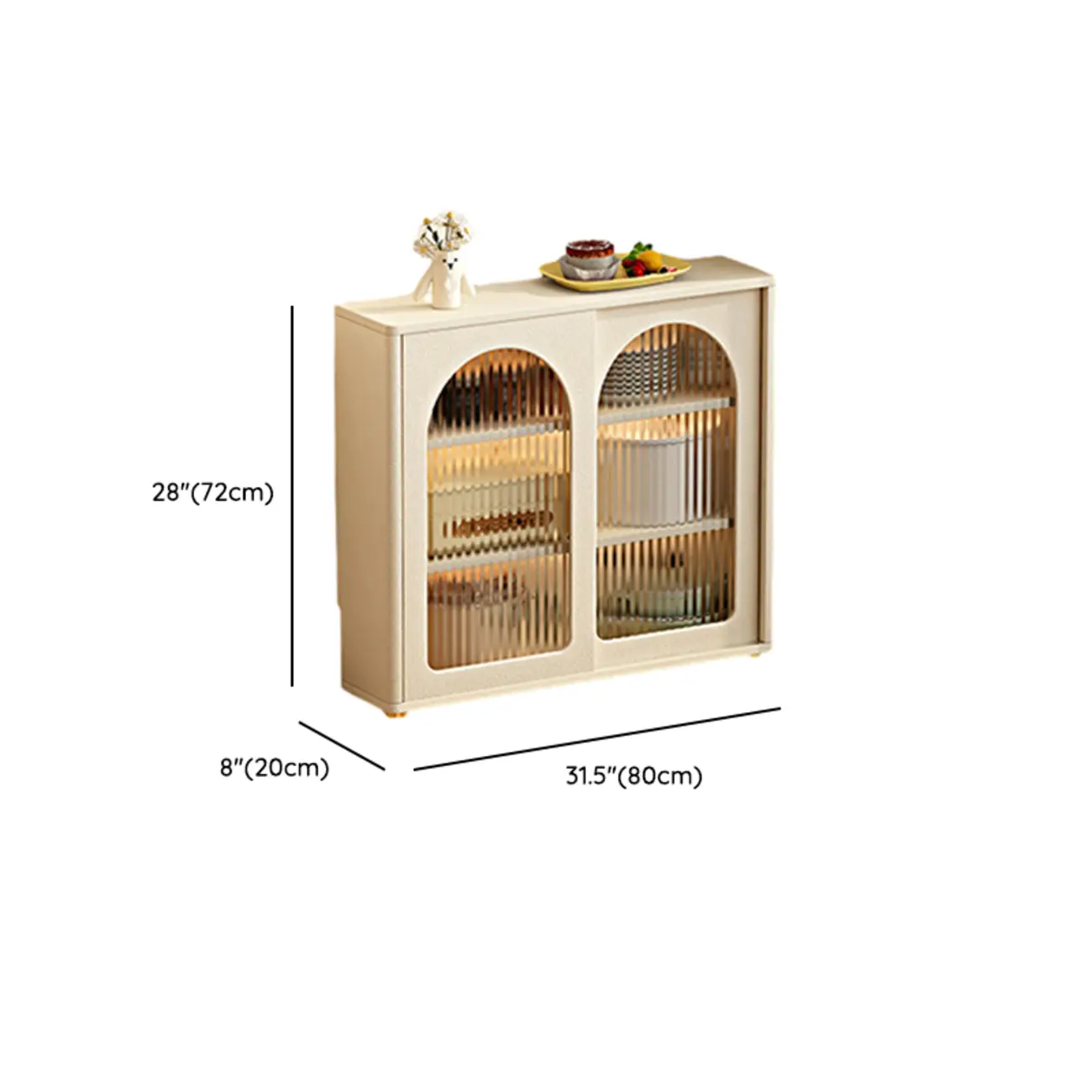 Modern Black Slab Cabinet Sideboard with Storage #size | homeyfad