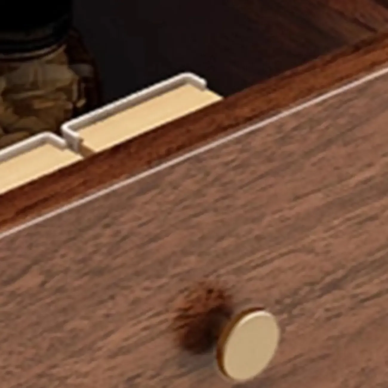 Modern Slab Buffet with Stone Countertop and Sliding Doors Image - 12