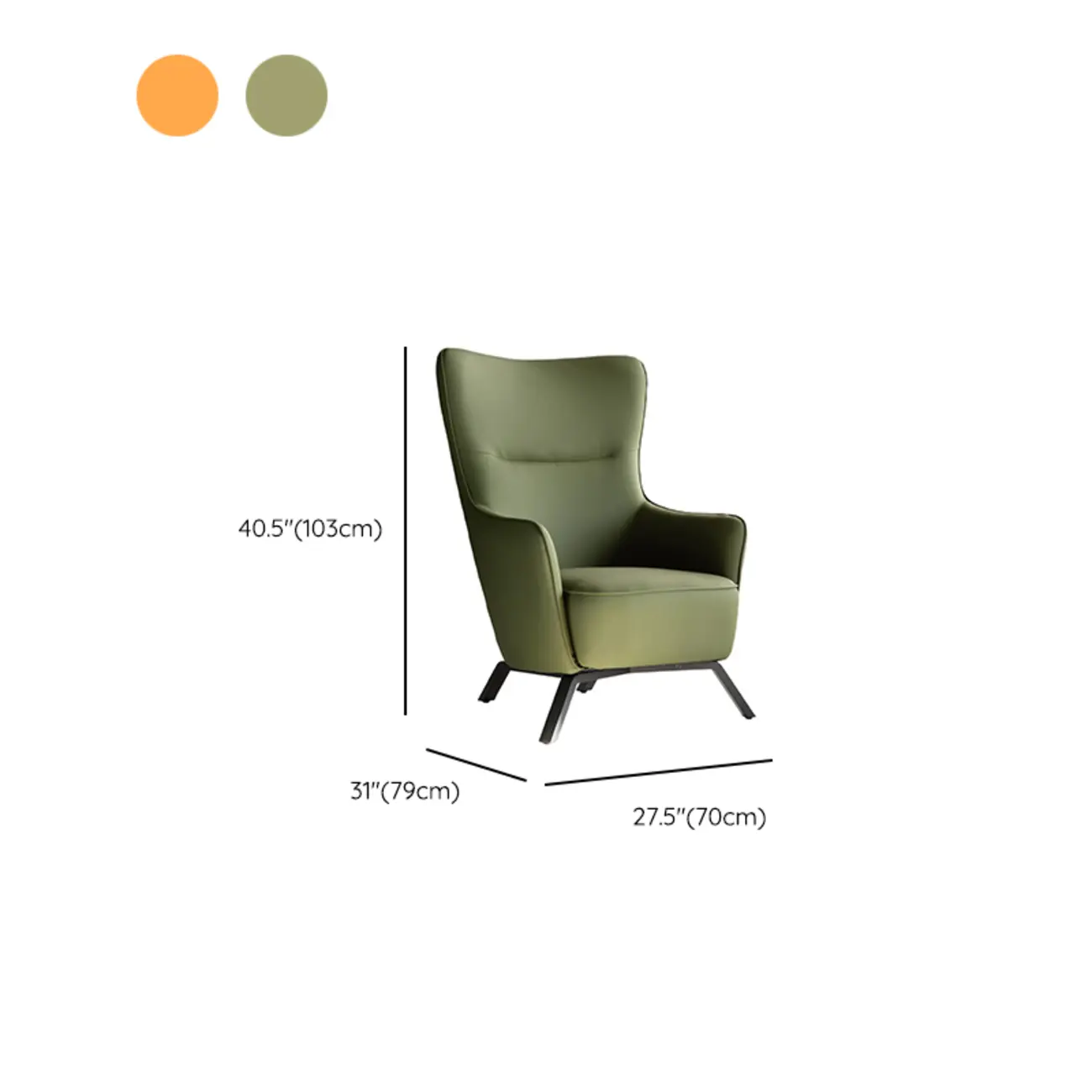 Small Accent Chair Faux Leather Living Room #size | homeyfad