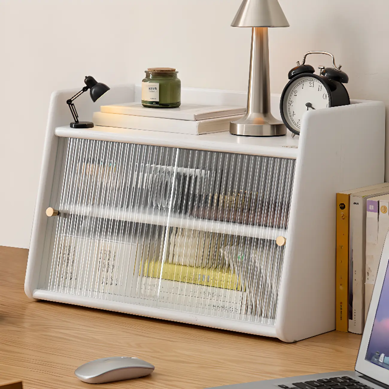 Modern Natural Wood Buffet with Sliding Doors Image - 9 | homeyfad