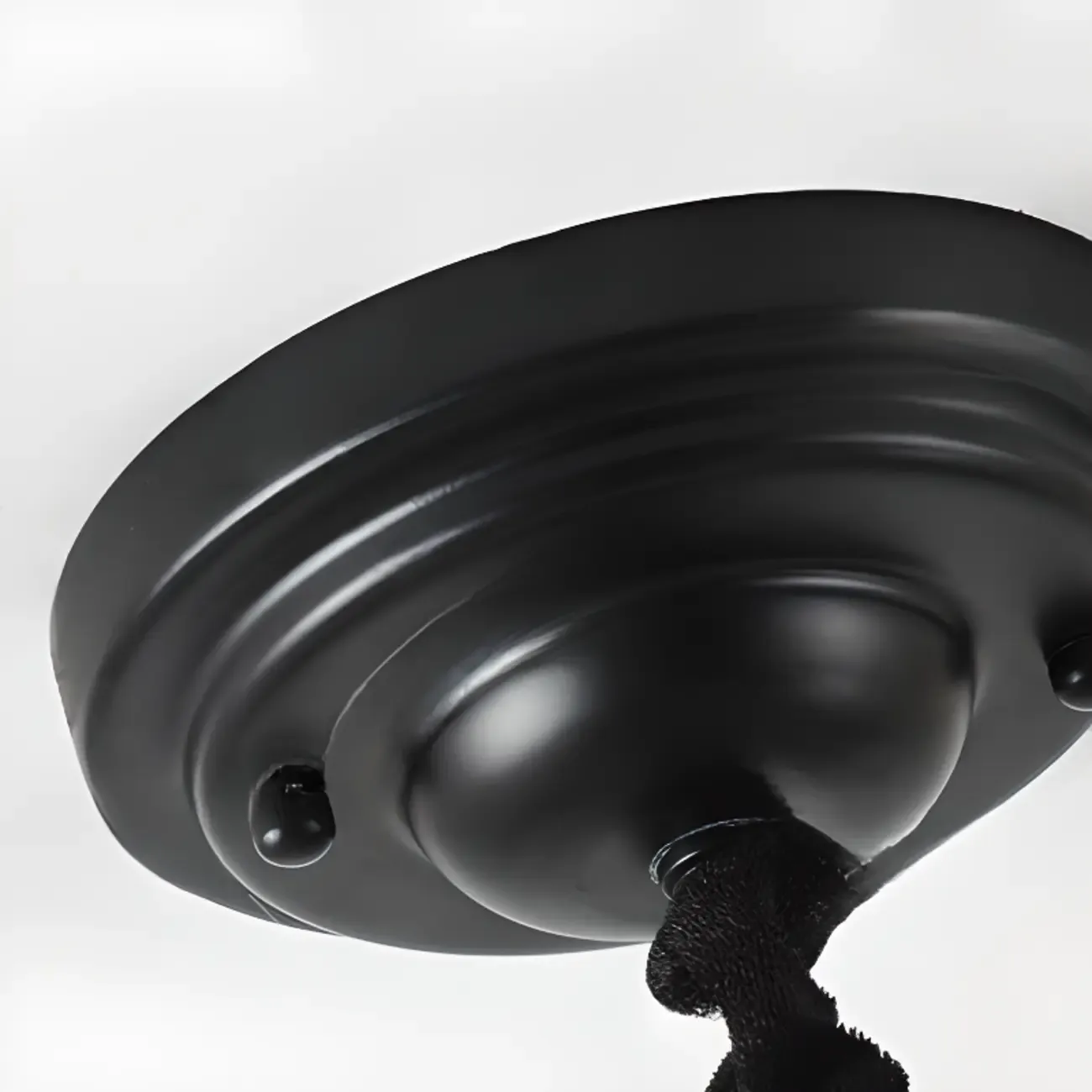 Elegant Black Crystal Beads Chandelier Candelabra Base Image - 10