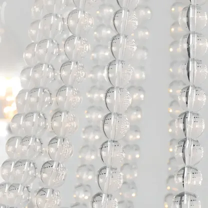 Elegant Black Crystal Beads Chandelier Candelabra Base Image - 14