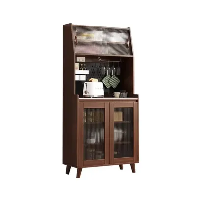 Modern Slab Stone Countertop Kitchen Sideboard Image - 2