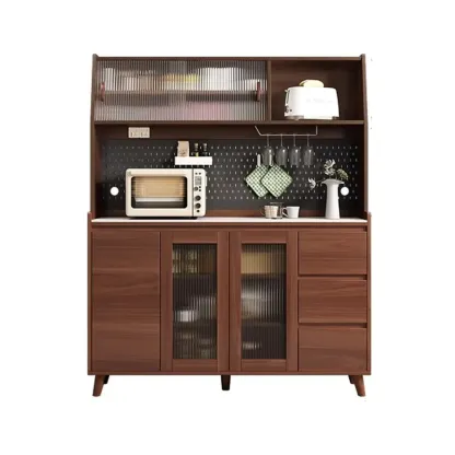 Modern Slab Stone Countertop Kitchen Sideboard Image - 8